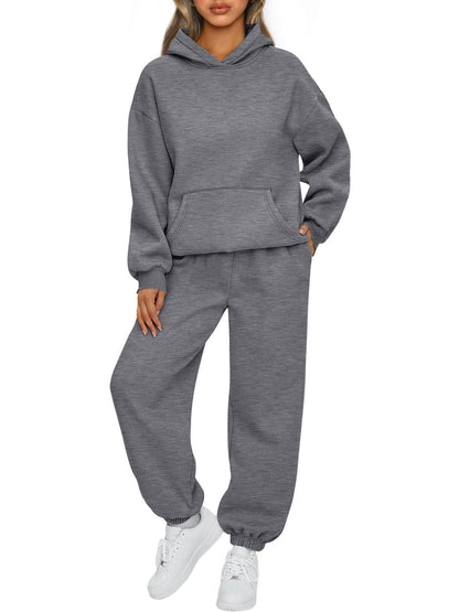 Autumn and winter casual hoodies, sportswear and long pants