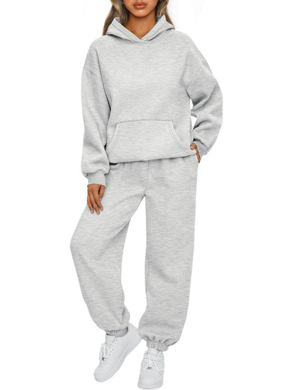 Autumn and winter casual hoodies, sportswear and long pants