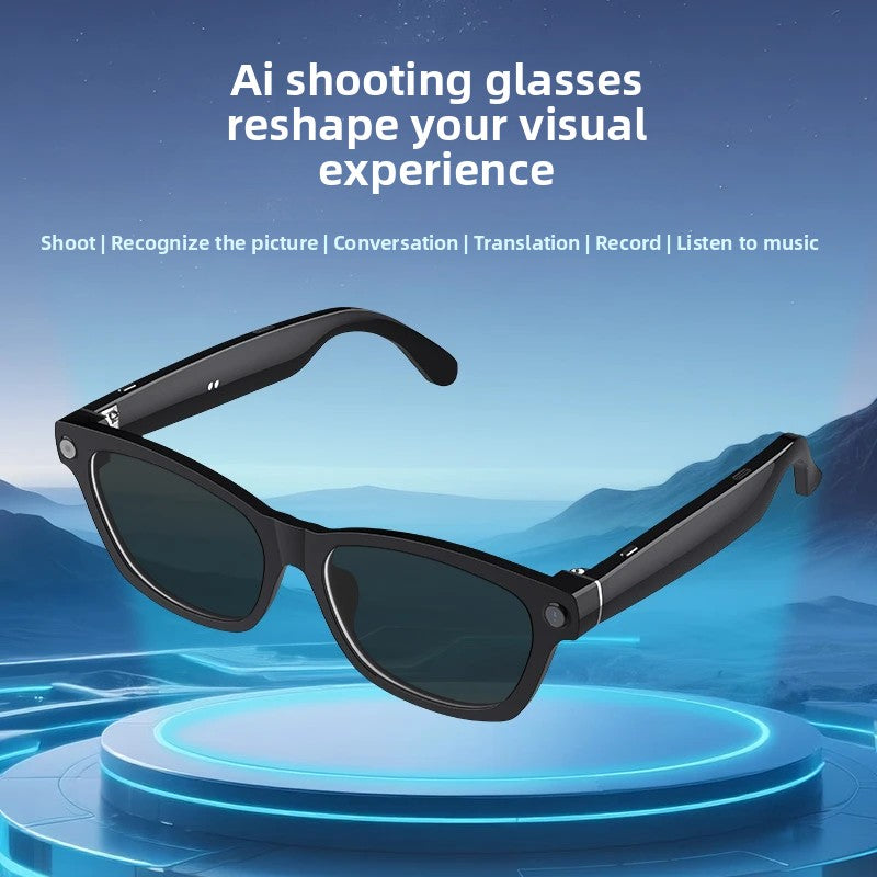 AI Smart Glasses with Bluetooth, Translation & Camera