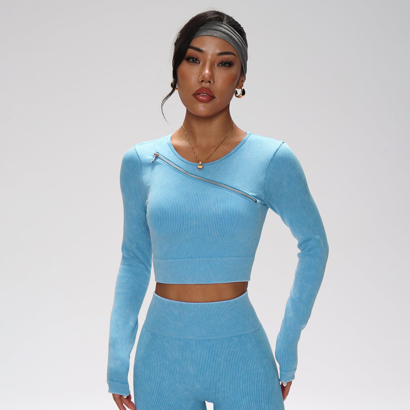 5-Piece Women's Yoga Activewear Set | Quick-Dry Nylon Spandex