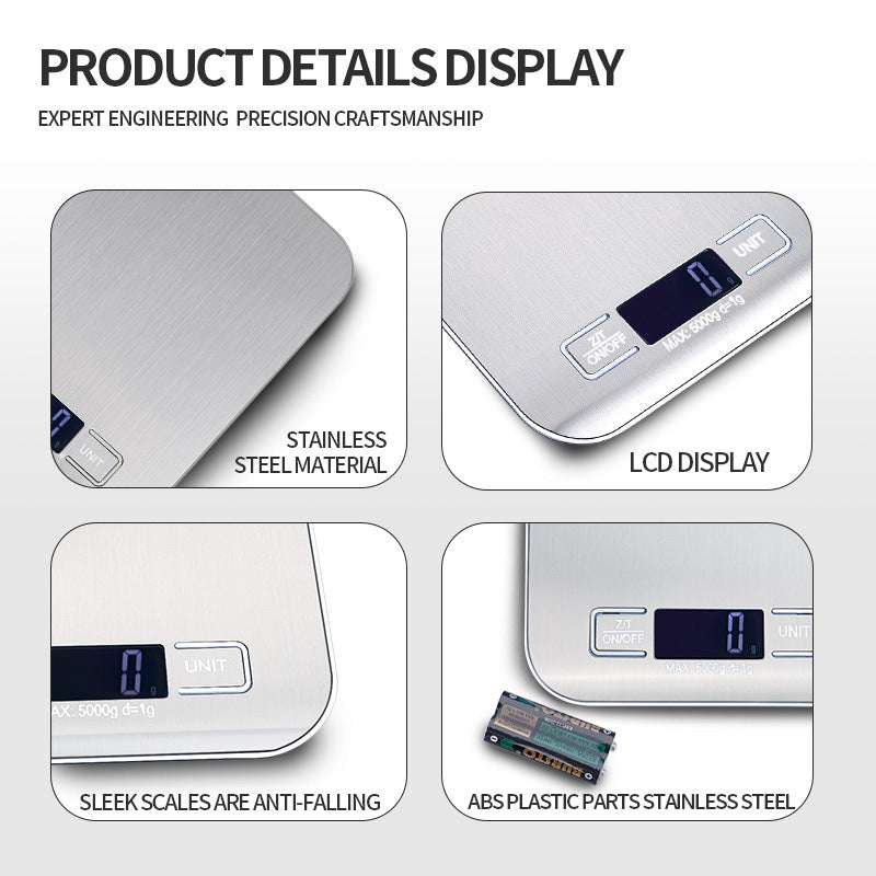 Electronic Kitchen Scale – Precise Digital Food Scale