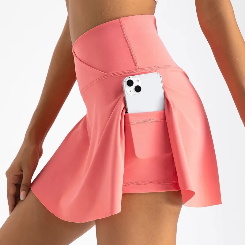 Women's Pleated Tennis Skirt with Pockets – Athletic Golf Skort