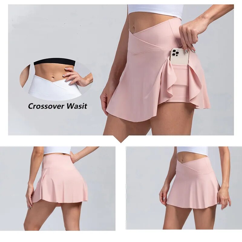 Women's Pleated Tennis Skirt with Pockets – Athletic Golf Skort