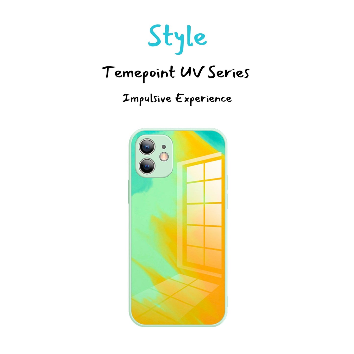 Temepoint Tempered Liquid Thin Glass iPhone Case with Lens Protection