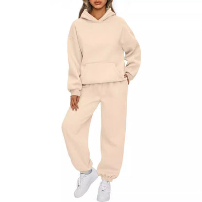 Autumn and winter casual hoodies, sportswear and long pants