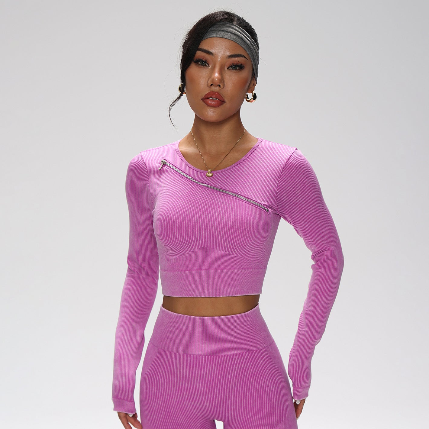 5-Piece Women's Yoga Activewear Set | Quick-Dry Nylon Spandex