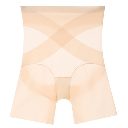 Seamless High-Waisted Shapewear Pants with Silk Crotch